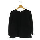【中古】アナイ ANAYI 24SS ダンボールニットプルオーバー カットソー 七分袖 36 黒 ブラック /MI ■OS レディース 【ベクトル 古着】 250204(4)