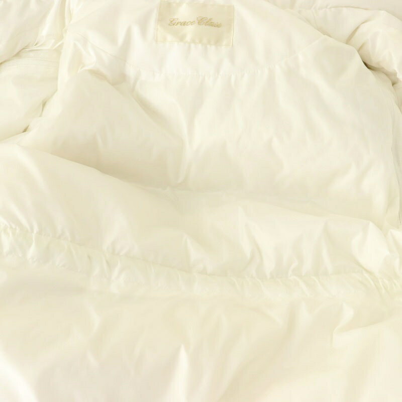 【中古】グレースクラス GRACE Class 24AW 2WAYロングダウンコート ダウンベスト アウター フード 34 白 ホワイト /DF ■OS レディース 【ベクトル 古着】 250205