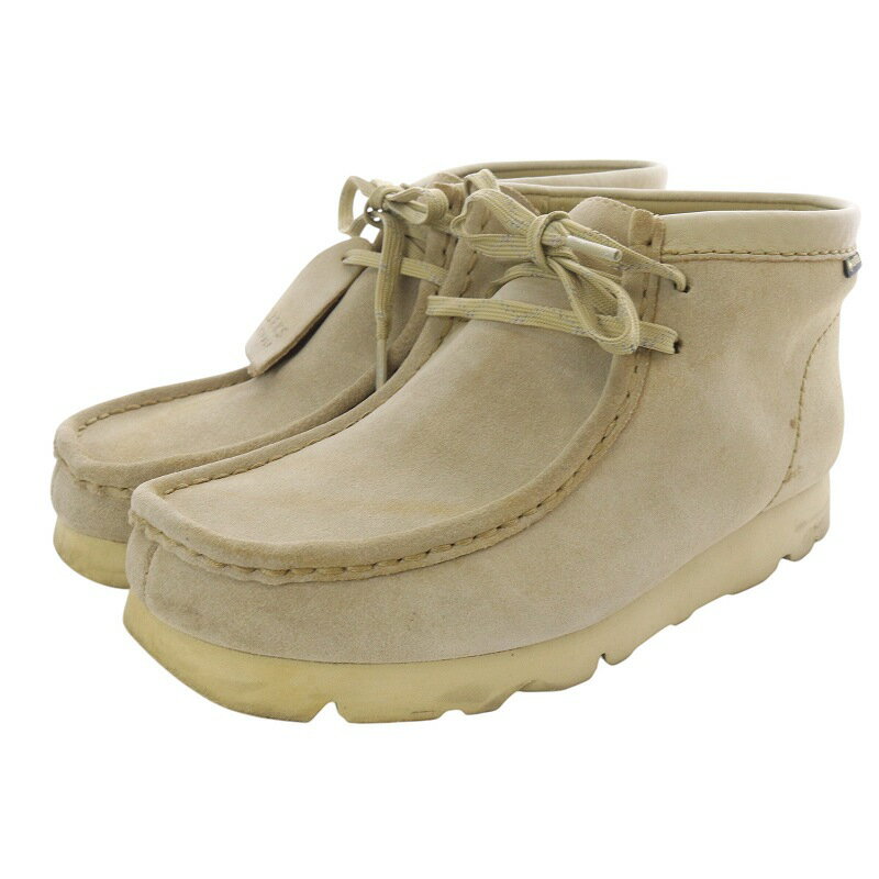 【中古】クラークス clarks オリジナルズ Wallabee Boot GTX シューズ スエード UK5 24.5-25cm べージュ /SR14 レディース 【ベクトル 古着】 250212