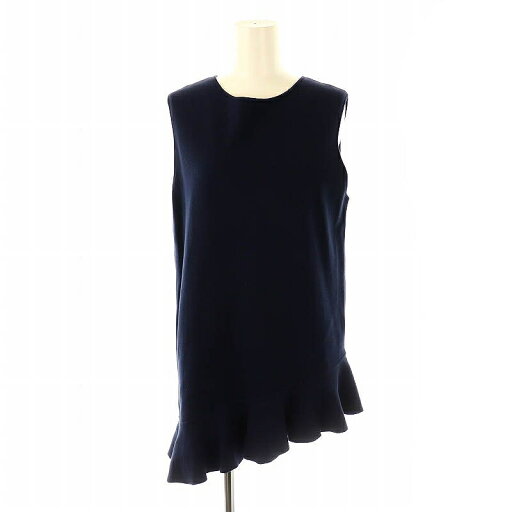 【中古】アドーア ADORE フリル ノースリーブ チュニック ニット カットソー 38 紺 /MI ■OS レディース 【ベクトル 古着】 250214 【中古】アドーア ADORE フリル ノースリーブ チュニック ニット カットソー 38 紺 /MI ■OS レディース 【ベクトル 古着】 250214