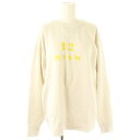 【中古】ハロータウンストアーズ HARROW TOWN STORES HTS PRINT SWEAT SHIRT スウェット トレーナー 46 オフホワイト /DF ■OS レディース 【ベクトル 古着】 250225