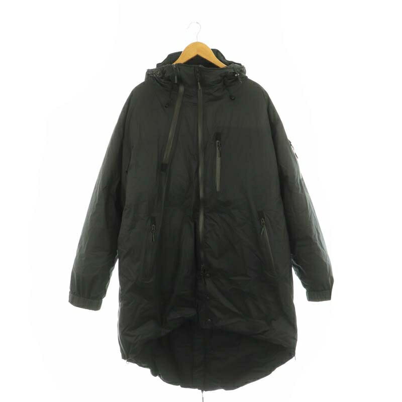 【中古】ナンガ NANGA × エンジニアド ガーメンツ ENGINEERED GARMENTS ZIP COAT ジップコート ダウンコート M ブラック /DF ■OS ■AD メンズ 【ベクトル 古着】 250219