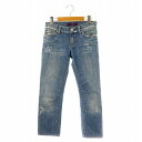 【中古】ヴィクトリアベッカム Victoria Beckham デニムパンツ ジーンズ スリムストレート 24 ライトブルー /DF ■OS レディース 【ベクトル 古着】 250219
