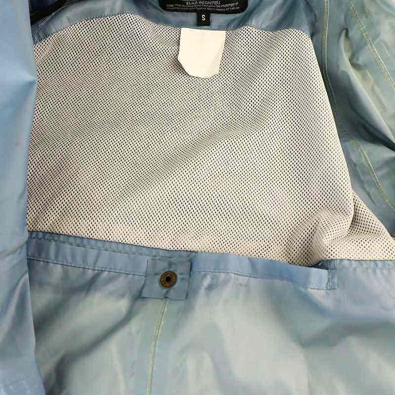 【中古】エルカ elka レインコート ロング ジップアップ S ライトブルー /DO ■OS メンズ 【ベクトル 古着】 250221