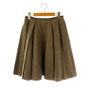 【中古】フォクシー ブティック FOXEY BOUTIQUE 39895 ウールフレアスカート 38 ブラウン /MI ■OS レディース 【ベクトル 古着】 ...