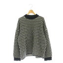 【中古】セオリー Theory Cashmere Plaited Cable Po プルオーバー ニット セーター 長袖 S ブラック ホワイト /DF ■OS...