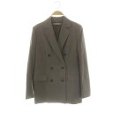 【中古】セオリーリュクス theory luxe NEW SAXONY BALLEY ジャケット テーラード ダブル 36 グレー /DF ■OS レディース 【ベクトル 古着】 250306(4)