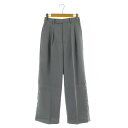 【中古】グリーンレーベルリラクシング ユナイテッドアローズ green label relaxing ツイルタック ハイウエスト ワイドパンツ 36 ライラック /MY ■OS レディース 【ベクトル 古着】 250304(4)