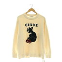 【中古】ジェラートピケオム GELATO PIQUE HOMME 23年 フレンチブルドッグジャガードプルオーバー ニット 長袖 ルームウェア 部屋着 L アイ...