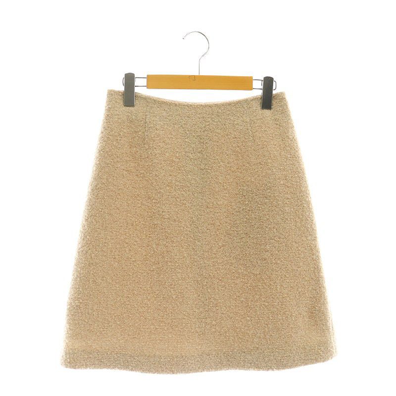 【中古】ストロベリーフィールズ STRAWBERRY-FIELDS ウール スカート フレア ひざ丈 ベージュ /AT ■OS レディース 【ベクトル 古着】 250317
