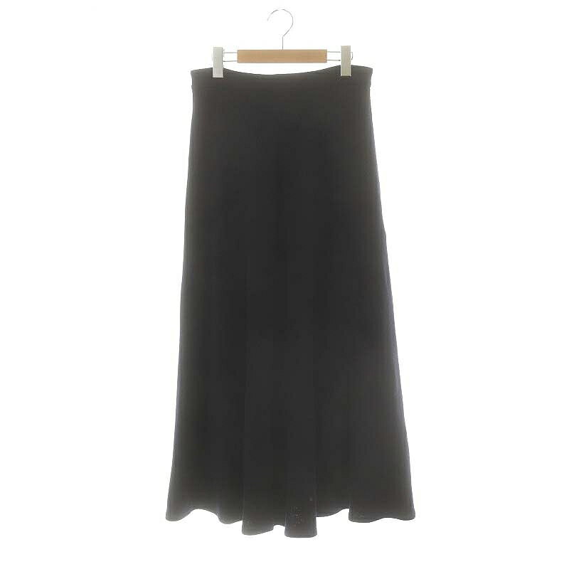 【中古】ドゥーズィエムクラス DEUXIEME CLASSE マキシスカート ニットフレアスカート ロング 38 ネイビー /DF ■OS レディース 【ベクトル 古着】 250305