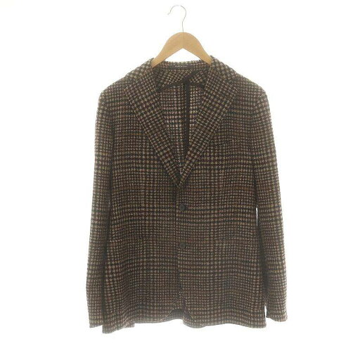 【中古】タリアトーレ TAGLIATORE 千鳥格子2Bテーラードジャケット アルパカ混 ウール混 シルク混 48 茶 黒 /MI ■OS ■AD メンズ 【ベクトル 古着】 250306 【中古】タリアトーレ TAGLIATORE 千鳥格子2Bテーラードジャケット アルパカ混 ウール混 シルク混 48 茶 黒 /MI ■OS ■AD メンズ 【ベクトル 古着】 250306