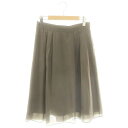 【中古】リフレクト Reflect フレアスカート ロング ミモレ丈 11 カーキ /ES ■OS レディース 【ベクトル 古着】 250324