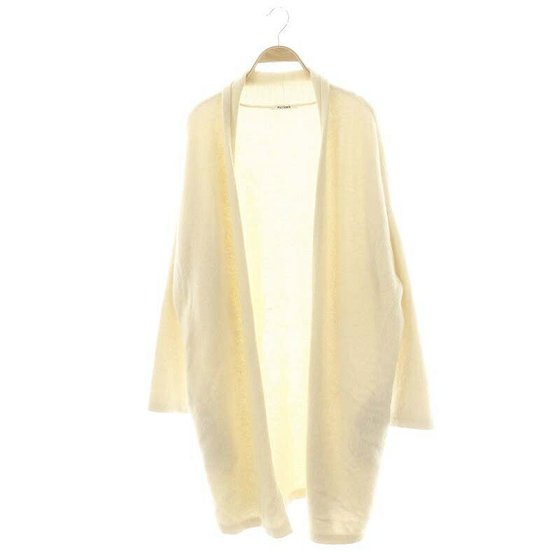 【中古】ウィムガゼット Whim Gazette ファーロングカーディガン ニット F アイボリー /DF ■OS レディース 【ベクトル 古着】 250313