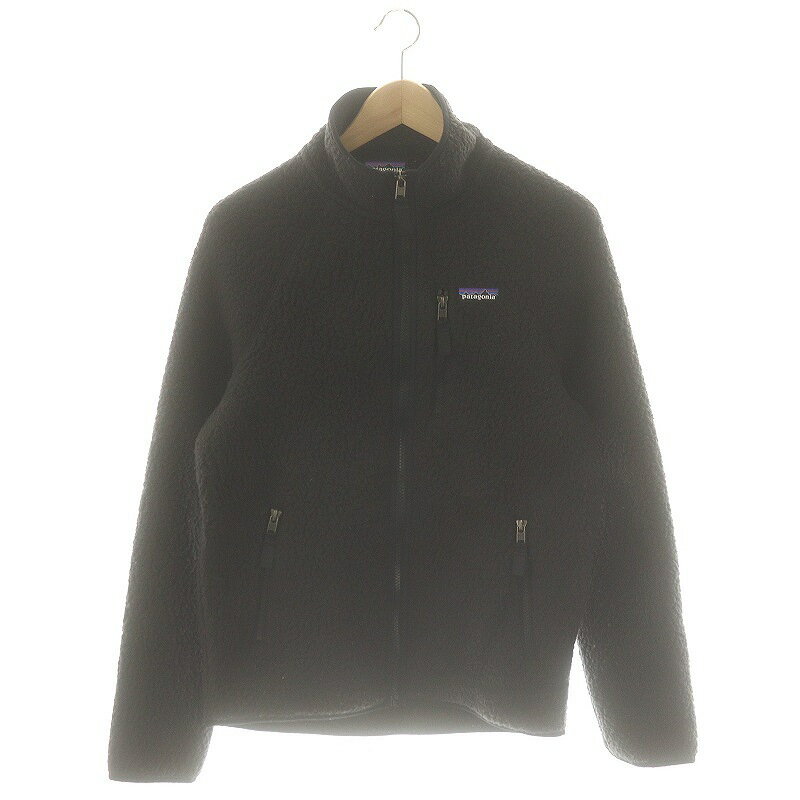 【中古】パタゴニア Patagonia レトロ パイル ジャケット ジップアップ S ブラック /HK ■OS メンズ 【ベクトル 古着】 250312