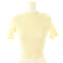【中古】エブリス EVRIS BACKリボンTOPS トップス ニット カットソー 半袖 リブ F アイボリー /NR ■OS レディース 【ベクトル 古着】 ...