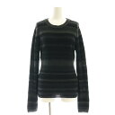 【中古】クラネ CLANE 24AW MOLE MIX BORDER KNIT TOPS トップス ニット セーター 長袖 薄手 1 黒 /NR ■OS レディース 【ベクトル 古着】 250317(4)