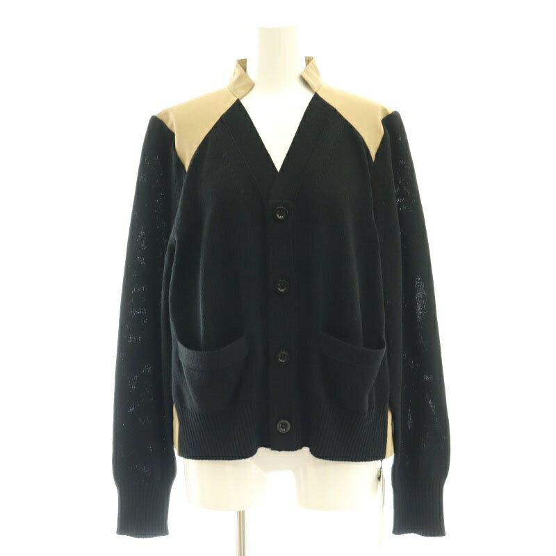sacai サカイ カーディガン 黒x紺x赤(総柄) 0357924A0123 sacai サカイ カーディガン 黒x紺x赤(総柄) 0357924A0123 楽天
