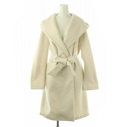 【中古】ザラ ZARA フーディー ベルト付き ロングコート アウター S オフホワイト /DF ■OS レディース 【ベクトル 古着】 250321 【中古】ザラ ZARA フーディー ベルト付き ロングコート アウター S オフホワイト /DF ■OS レディース 【ベクトル 古着】 250321