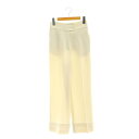 【中古】ナチュラルビューティーベーシック NATURAL BEAUTY BASIC タックパンツ ストレート スラックス S 白 ホワイト /AT ■OS ■SH レディース 【ベクトル 古着】 250321