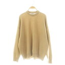【中古】バレンシアガ BALENCIAGA バックロゴ刺繍カシミヤニット セーター 長袖 XS ベージュ 681983 /DF ■OS ■SH ユニセックス メ...