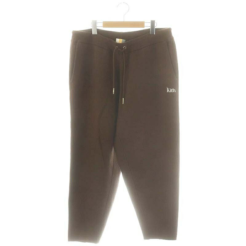 【中古】キス KITH Knit Hudson ニットパンツ テーパードパンツ XL ブラウン KHM060038 /DF ■OS ■SH メンズ 【ベクトル 古着】 250328