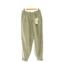 【中古】未使用品 ザラ ZARA タック デニムパンツ テーパード 36 カーキグレー /AT ■OS レディース 【ベクトル 古着】 250326