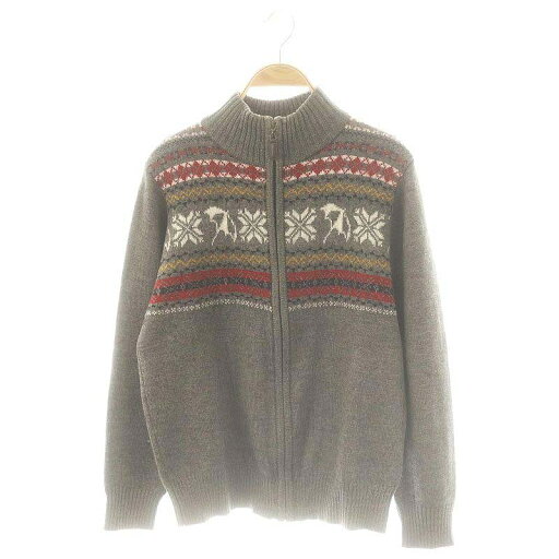 【中古】アーノルドパーマー Arnold Palmer ニットジャケット ブルゾン ジップアップ 3 グレー マルチカラー /DF ■OS レディース 【ベクトル 古着】 250318 【中古】アーノルドパーマー Arnold Palmer ニットジャケット ブルゾン ジップアップ 3 グレー マルチカラー /DF ■OS レディース 【ベクトル 古着】 250318