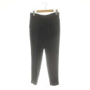 【中古】ドレステリア DRESSTERIOR トリアセテーパードパンツ タック 36 ブラック /DF ■OS レディース 【ベクトル 古着】 250326