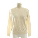 【中古】セブンテンバイミホカワヒト SEVEN TEN by MIHO KAWAHITO 23AW ショルダーパットタートルニット セーター 長袖 S アイボリー /ES ■OS レディース 【ベクトル 古着】 250318(4)