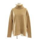 【中古】セオリー Theory 23AW RENEWED CASHMERE TNECK KARENIA ニット セーター 長袖 カシミヤ混 S ベージュ /ES...