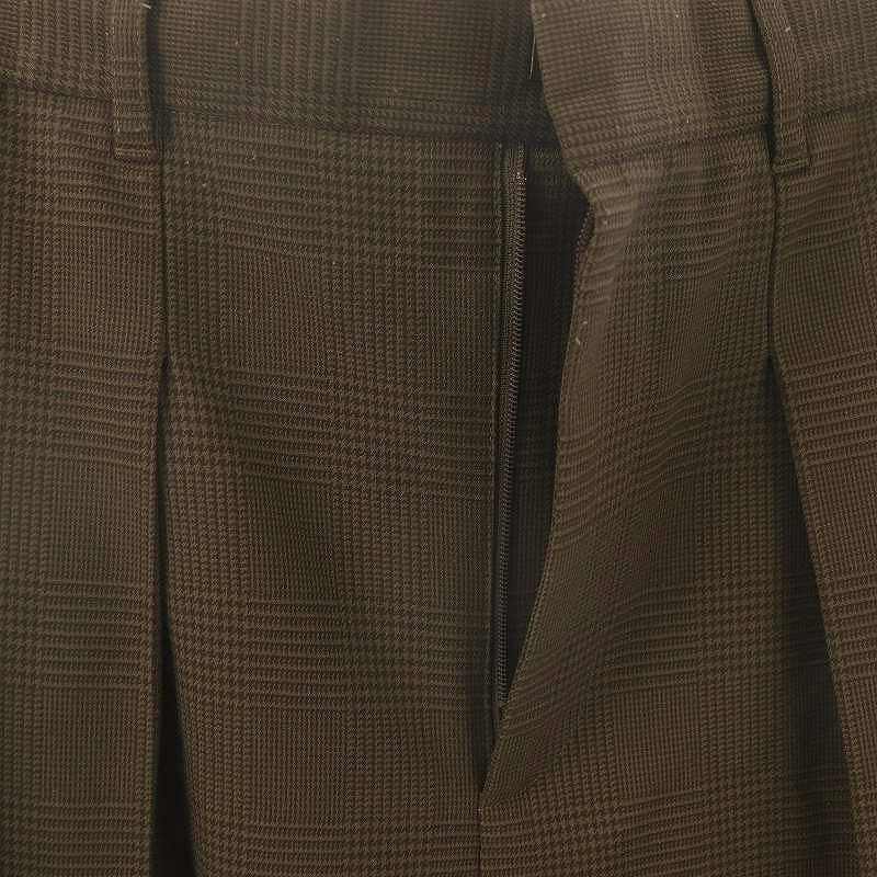 【中古】ミラオーウェン Mila Owen 24AW フラップ付2タックワイドダンディパンツ チェック 00 モカ グレー /DF ■OS レディース 【ベクトル 古着】 250325 vectorpremium-18905609 ブランド古着ベクトルプレミアム店 サンプル画像3