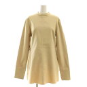 【中古】トゥデイフル TODAYFUL 23AW Standcollar Peplum Tops トップス カットソー ペプラム 長袖 F ベージュ /HK ■OS レディース 【ベクトル 古着】 250327(4)