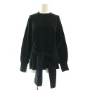 【中古】アドーア ADORE コットンカシミヤニット カットソー 長袖 38 黒 ブラック /AT ■OS レディース 【ベクトル 古着】 250402(4)