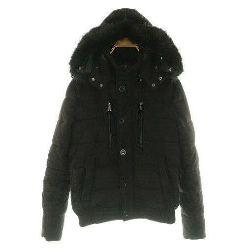 【中古】ザラマン ZARA MAN 中綿ジャケット フード ジップアップ フェイクファー USA M ブラック /MY ■OS ■AX メンズ 【ベクトル 古着】 250417 【中古】ザラマン ZARA MAN 中綿ジャケット フード ジップアップ フェイクファー USA M ブラック /MY ■OS ■AX メンズ 【ベクトル 古着】 250417