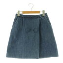 【中古】3.1 フィリップリム 3.1 phillip lim デニムスカート ミニ 台形 ラップ 0 ブルー /MY ■OS ■AX レディース 【ベクトル ...