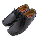 【中古】クラークス clarks ORIGINALS レザーワラビーシューズ フラット スクエアトゥ UK4 黒 ブラック /BB ■OF レディース 【ベクトル 古着】 250414