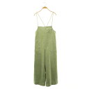【中古】アメリヴィンテージ Ameri VINTAGE アメリ AMERI CORDUROY STITCH SALOPETTE サロペット ワイドパンツ コーデュロイ S ライトグリーン /DF ■OS レディース 【ベクトル 古着】 250417(4)