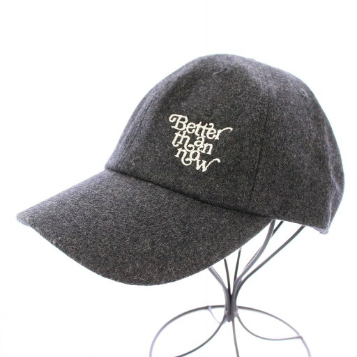 【中古】ベターザンナウ Better Than Now 24AW Deuxieme Classe取り扱い BTN Logo Cap 24090500809030 キャップ 野球帽 ウール ロゴ刺繍 ONE グレー /KU ■OF レディース 【ベクトル 古着】 250414 【中古】ベターザンナウ Better Than Now 24AW Deuxieme Classe取り扱い BTN Logo Cap 24090500809030 キャップ 野球帽 ウール ロゴ刺繍 ONE グレー /KU ■OF レディース 【ベクトル 古着】 250414