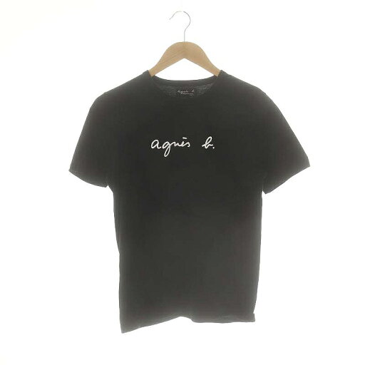 【中古】アニエスベーオム Agnes b. homme ロゴ Tシャツ カットソー 半袖 0 ブラック /HK ■OS メンズ 【ベクトル 古着】 250414 【中古】アニエスベーオム Agnes b. homme ロゴ Tシャツ カットソー 半袖 0 ブラック /HK ■OS メンズ 【ベクトル 古着】 250414