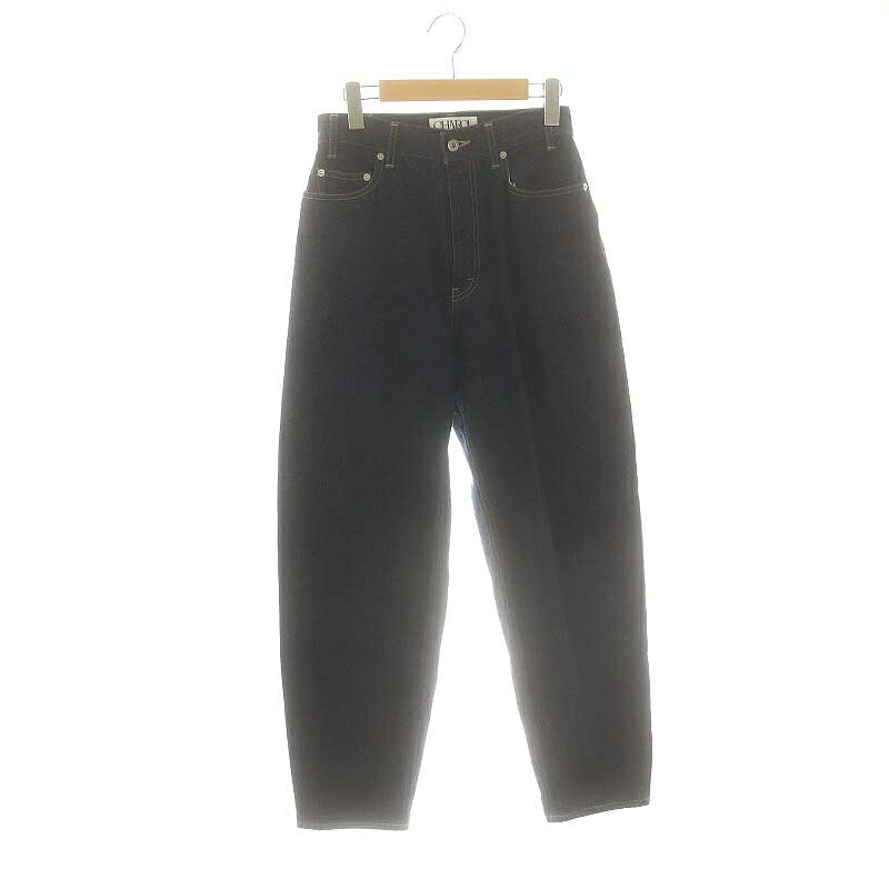 【中古】シャロル CHAROL カービングデニムパンツ ジーンズ ストレート M 紺 ネイビー /AT ■OS レディース 【ベクトル 古着】 250410