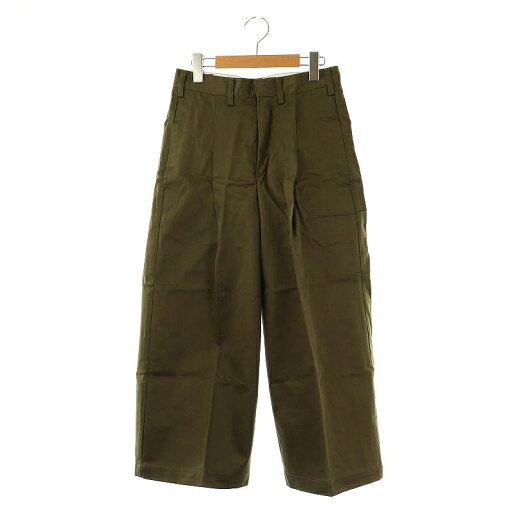 【中古】ディッキーズ Dickies ×STUNNING LURE ワイドワークパンツ タック 1 カーキ /HK ■OS レディース 【ベクトル 古着】 250421 【中古】ディッキーズ Dickies ×STUNNING LURE ワイドワークパンツ タック 1 カーキ /HK ■OS レディース 【ベクトル 古着】 250421