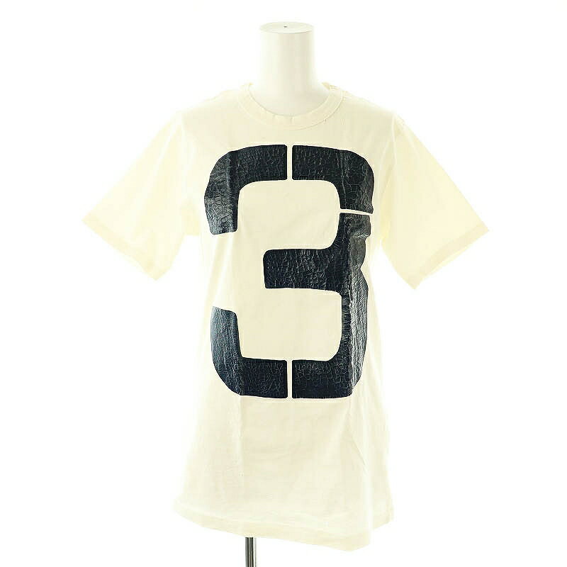 【中古】ロンハーマン ヴィンテージ R.H.vintage ダメージ加工半袖Tシャツ カットソー チュニック S アイボリー ネイビー /DO ■OS レディース 【ベクトル 古着】 250422