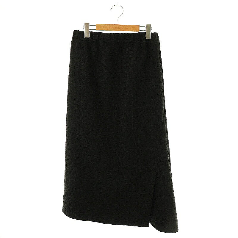 Rakuten - 【中古】フローレント FLORENT ジャガードスカート タイトスカート ロング 36 ブラック /ES ■OS レディース 【ベクトル 古着】 250415