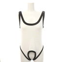 【中古】ジェーンスミス JANESMITH 24SS COTTON MULTI WAY TANK TOP タンクトップ カットソー ノースリーブ 36 白 ホワイト 黒 ブラック /DO ■OS ■PN レディース 【ベクトル 古着】 250501