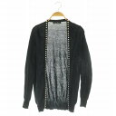 【中古】ヒステリックグラマー HYSTERIC GLAMOUR スタッズ付きカーディガン トッパー 長袖 F ブラック /MY ■OS ■SH レディース 【ベクトル 古着】 250425