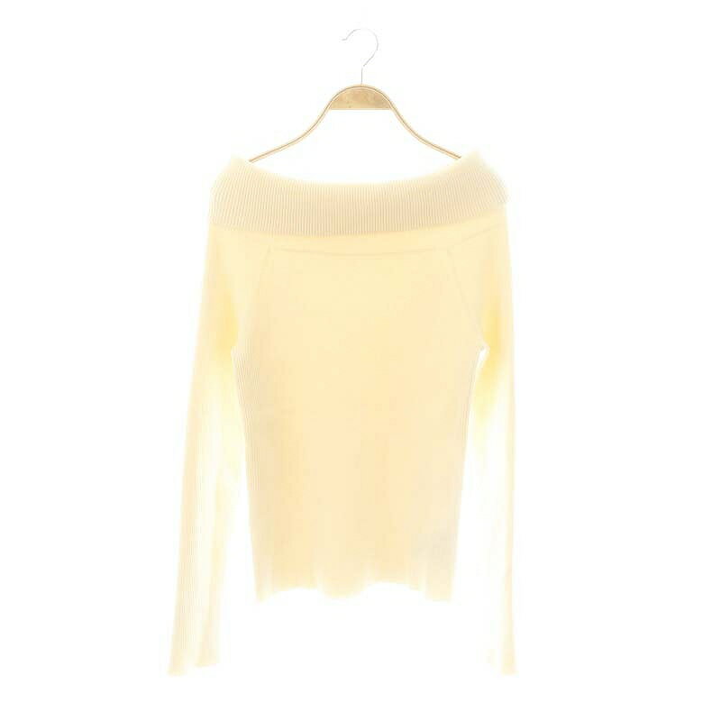 【中古】ノーブル NOBLE 24SSオフショルニット カットソー アイボリー /MI ■OS ■SH レディース 【ベクトル 古着】 250423(4)