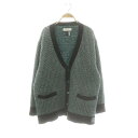 【中古】ファセッタズム FACETASM ニットカーディガン ウール混 4 緑 グレー 黒 白 /MI ■OS ■SH ユニセックス メンズ レディース 【ベクトル 古着】 250424