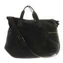 【中古】ヒロコハヤシ HIROKO HAYASHI MONTE モンテ プリーツ 2way ショルダーバッグ ハンドバッグ 黒 ブラック /SR1 ■SH レディース 【ベクトル 古着】 250508(4)
