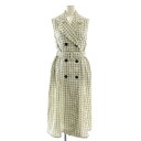 【中古】未使用品 アズールバイマウジー AZUL by moussy 24SS ツイードジレワンピース ロング S ホワイト /HK ■OS レディース 【ベクトル 古着】 250428(4)